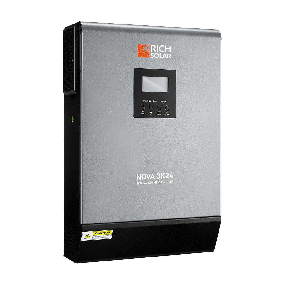 NOVA MAX 3K | 3000 Watt (3kW) 24 Volt Off-Grid Hybrid Solar Inverter | Powerful 3000W 24V Hybrid Inverter for RVs, Trailers, Campers, Vans, Trucks, Overlanders, Boats | #1 Ranked 24V Hybrid Inverter (BACKORDER - ETA: AUGUST) Hybrid Inverters RICH SOLAR