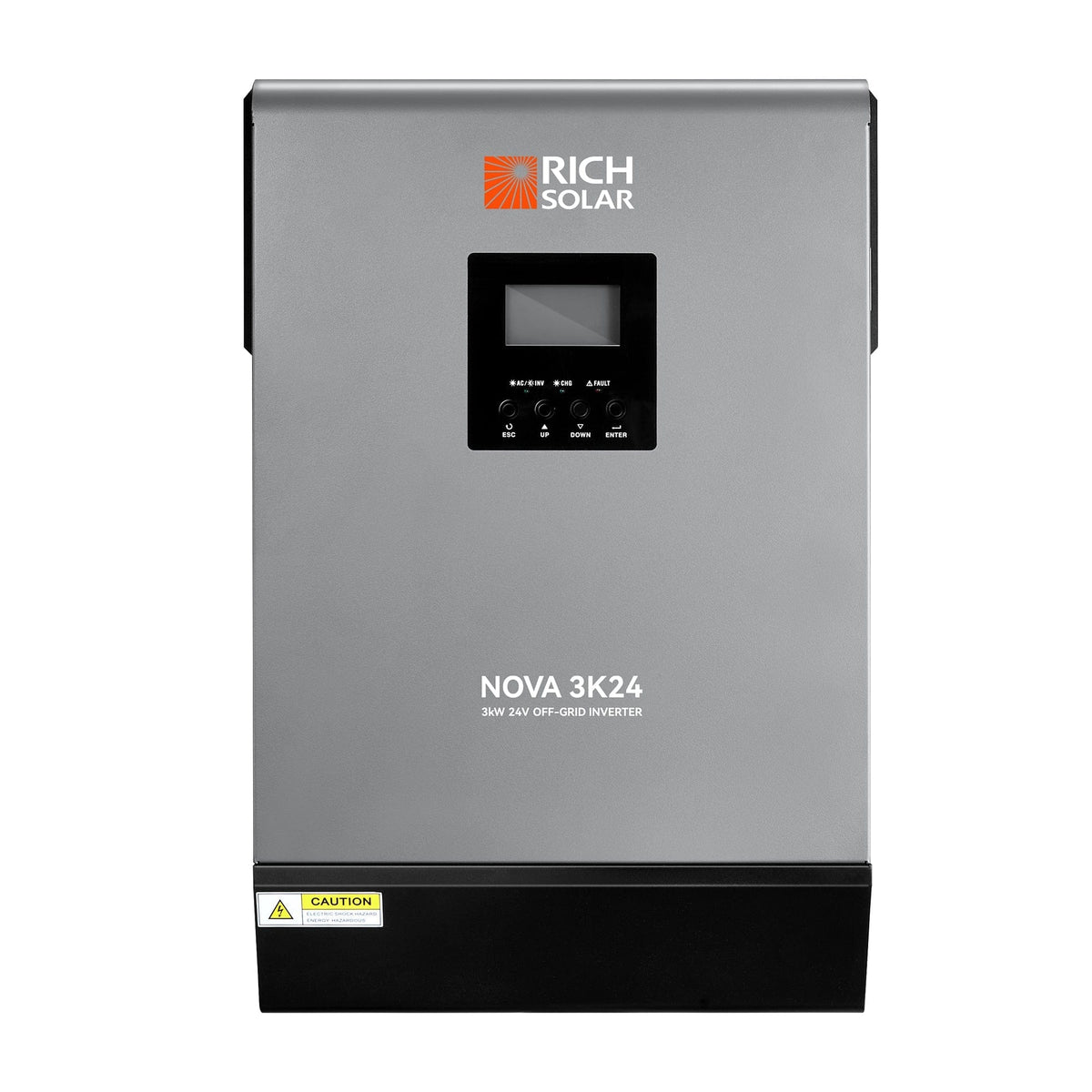 NOVA MAX 3K | 3000 Watt (3kW) 24 Volt Off-Grid Hybrid Solar Inverter | Powerful 3000W 24V Hybrid Inverter for RVs, Trailers, Campers, Vans, Trucks, Overlanders, Boats | #1 Ranked 24V Hybrid Inverter (BACKORDER - ETA: AUGUST) Hybrid Inverters RICH SOLAR