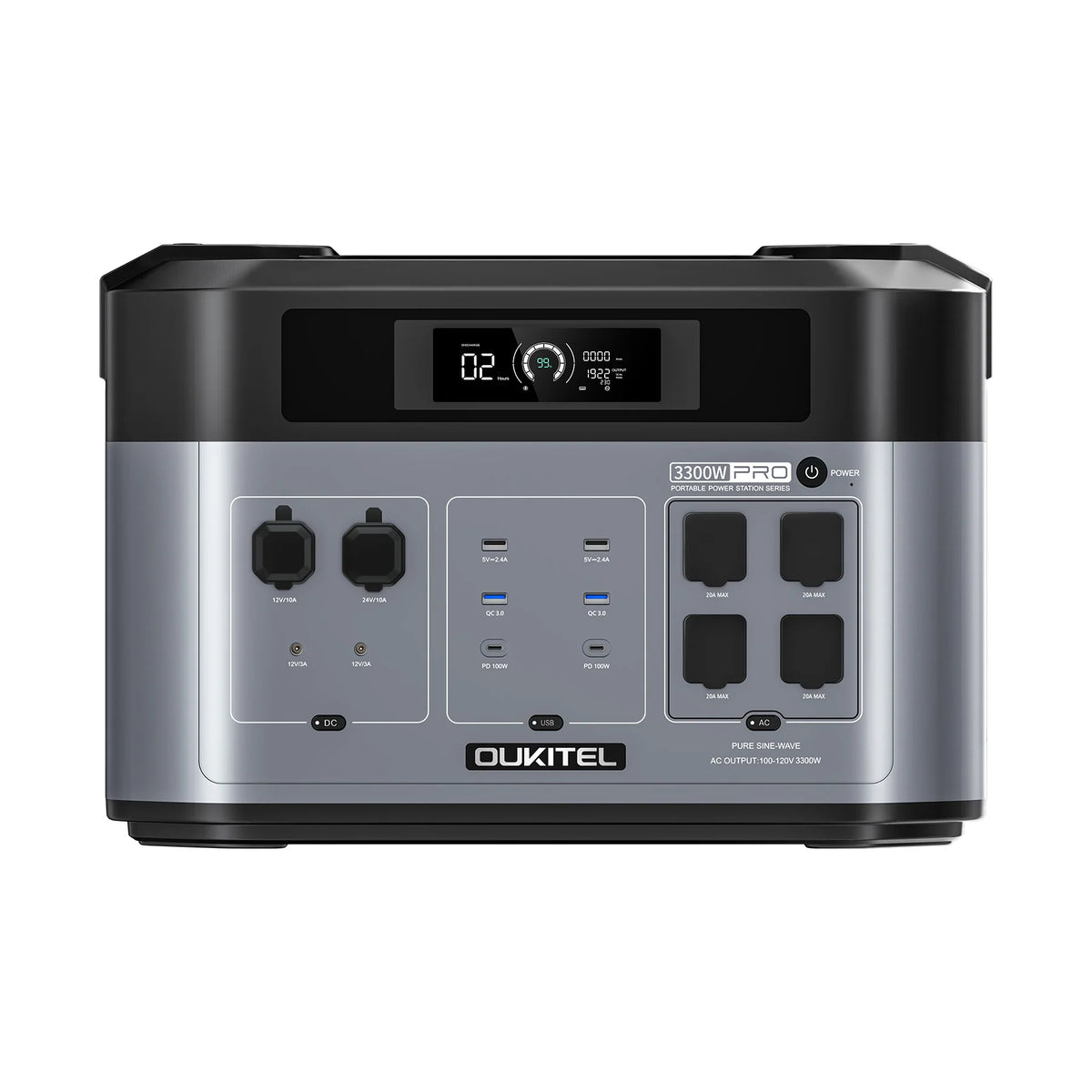 OUKITEL BP2000 PRO Portable Power Station 3300W
