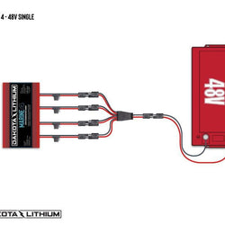 Dakota Lithium Marine 4 Bank, 40-Amp (10-Amp Per Bank) 12V Onboard Lithium Battery Charger Converter/Charger Dakota Lithium