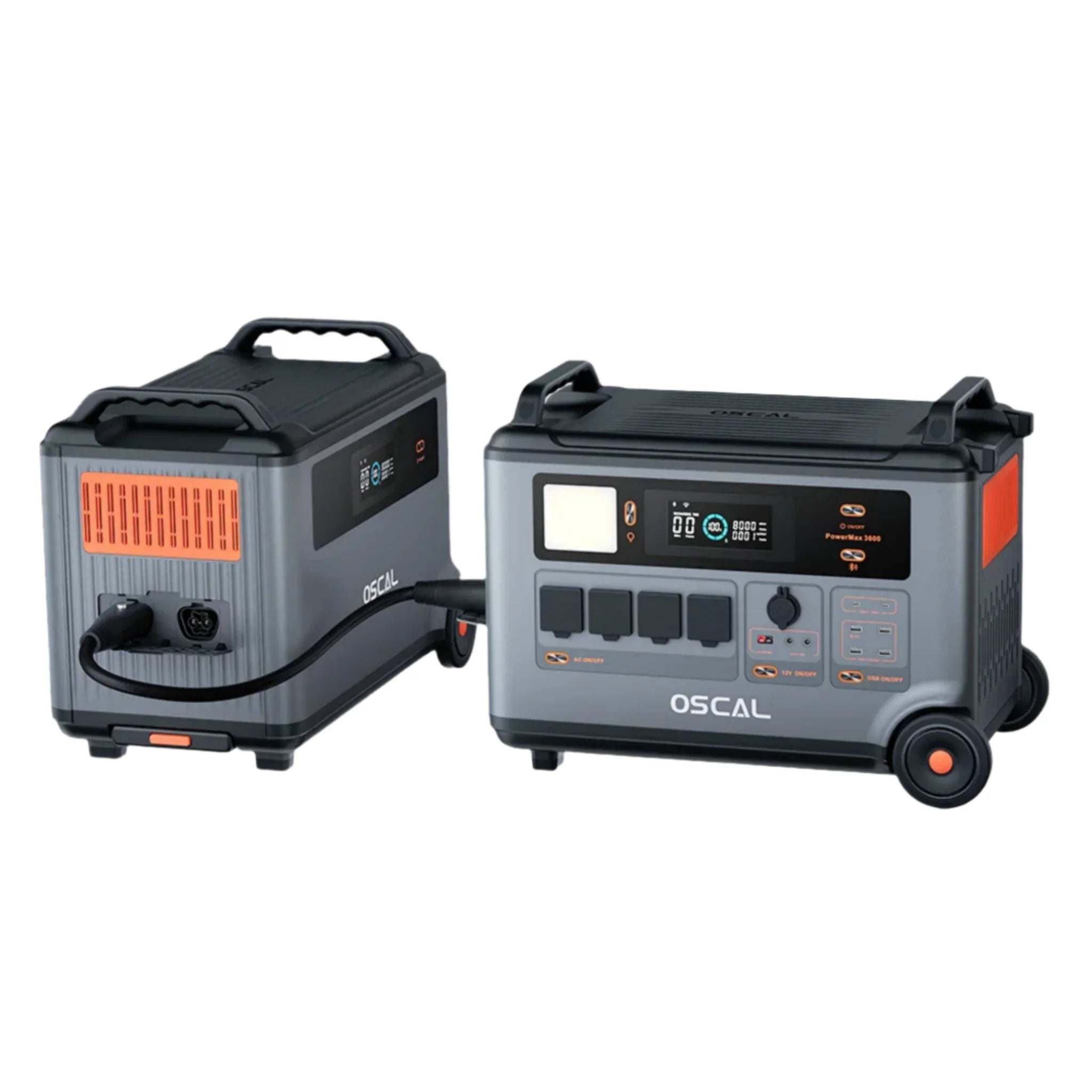 Oscal PowerMax 3600 | 3000W Portable Power Station with 3600Wh Capacity Solar Generators Oscal With BP3600 Expandable Battery