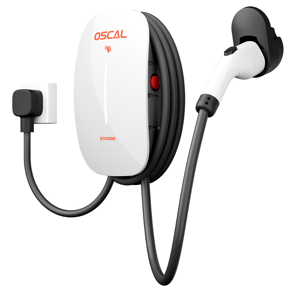 Oscal EV11000 | Level 2 EV Charger, 11kW 240V Electric Vehicle Charging Station, Adjustable 8A-48A, High-Speed Home Charging