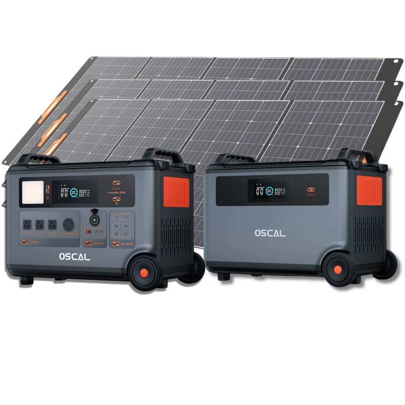 Oscal PowerMax 6000 | 6000W Portable Power Station with 120/240V Dual Voltage