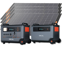 Oscal PowerMax 6000 | 6000W Portable Power Station with 120/240V Dual Voltage