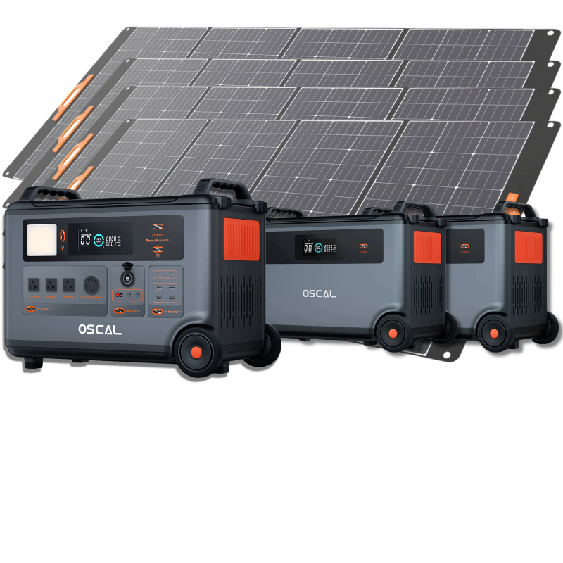 Oscal PowerMax 6000 | 6000W Portable Power Station with 120/240V Dual Voltage