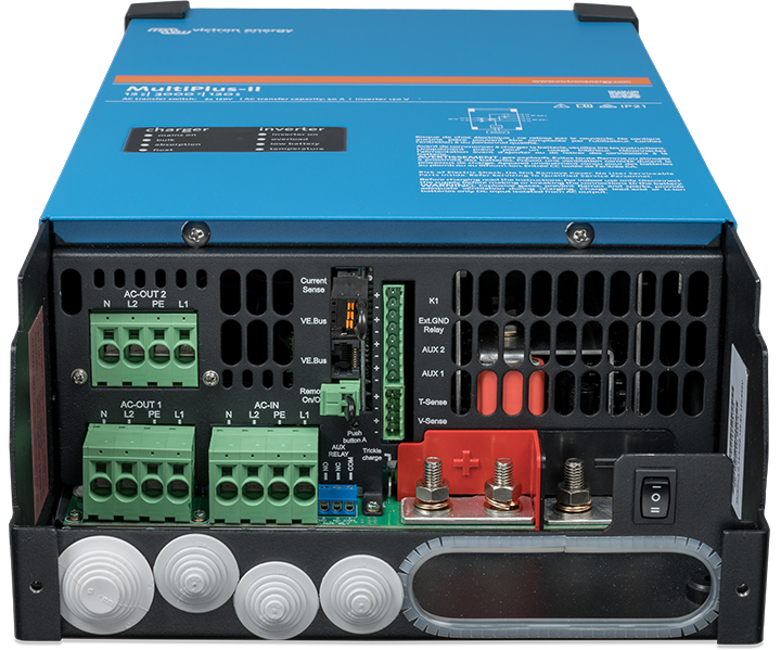Victron MultiPlus-II 12V 3000VA Inverter/Charger – 120A Charging, 50A Transfer Switch, 2x 120V Split-Phase Output, 60Hz (UL Certified, PMP122305102) Solar Equipments Victron Energy