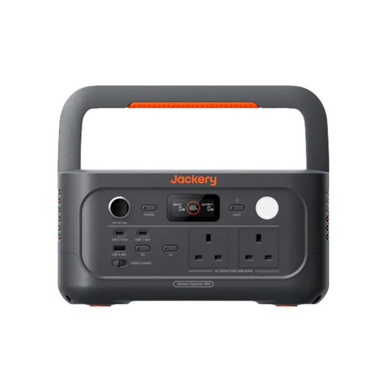 Jackery Explorer 500 v2 Portable Power Station with 100W Air Solar Panel