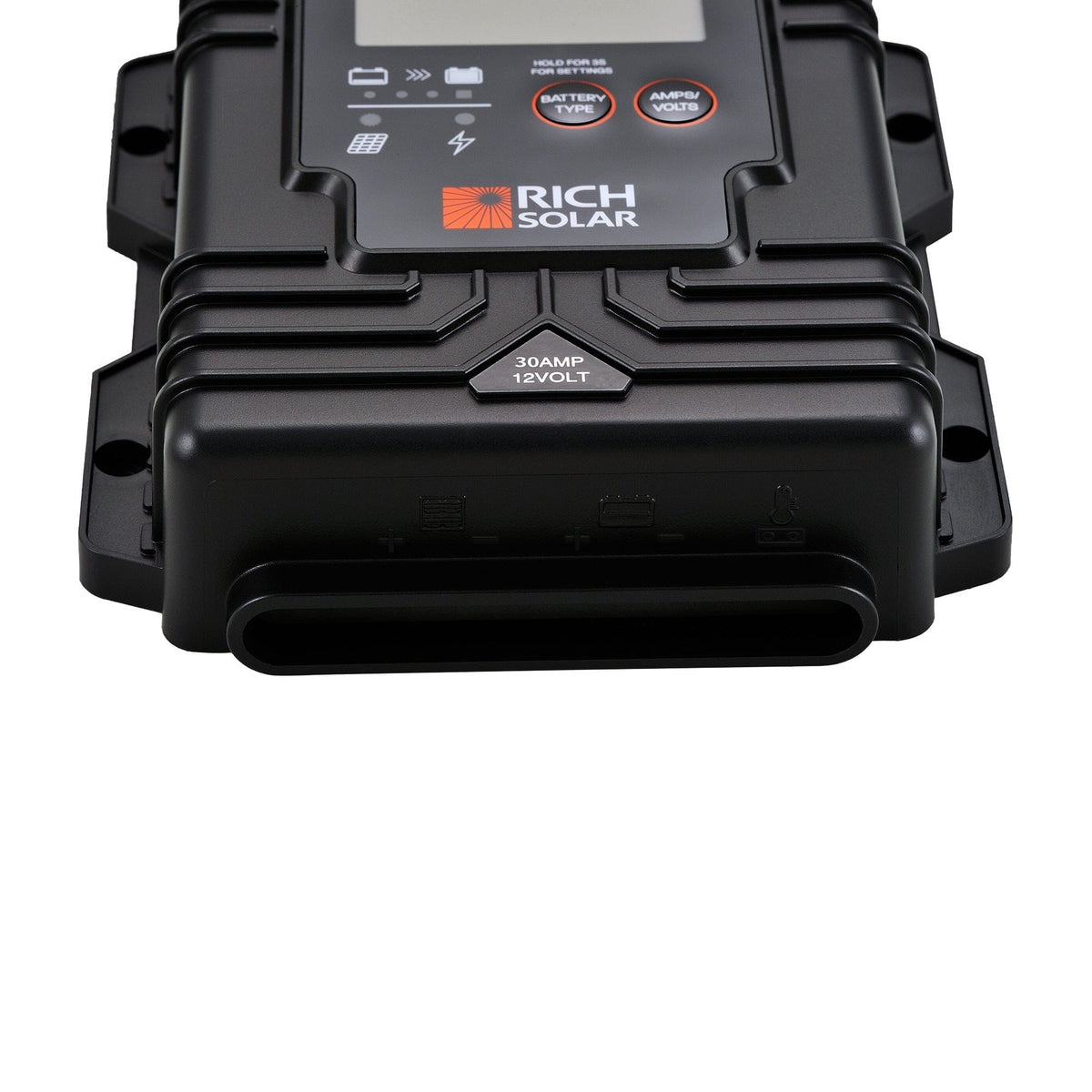 RICH SOLAR BRAVO Waterproof 30 | 30 Amp Waterproof PWM Solar Charge Controller | Waterproof 30A 12V PWM Controller for RVs, Trailers, Campers, Vans, Boats, Off-Grid | #1 Waterproof Solar Controller PWM Charge Controllers RICH SOLAR