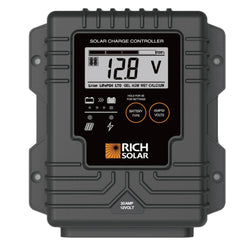 RICH SOLAR BRAVO Waterproof 30 | 30 Amp Waterproof PWM Solar Charge Controller | Waterproof 30A 12V PWM Controller for RVs, Trailers, Campers, Vans, Boats, Off-Grid | #1 Waterproof Solar Controller PWM Charge Controllers RICH SOLAR