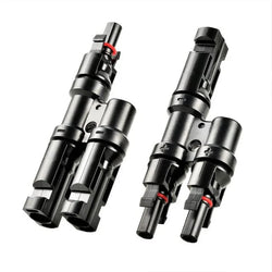 RICH SOLAR 10 Gauge Solar Panel Extension Cable with Male and Female Solar Connector Ends and Parallel Connectors | Pair of 10AWG Red and Black Extension Wire and Parallel Connectors | Choose Cable Length: 30ft, 50ft Accessories RICH SOLAR