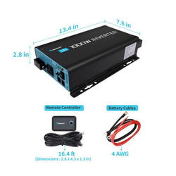 Renogy 1000W 12V Pure Sine Wave Inverter with Power Saving Mode Inverters Renogy