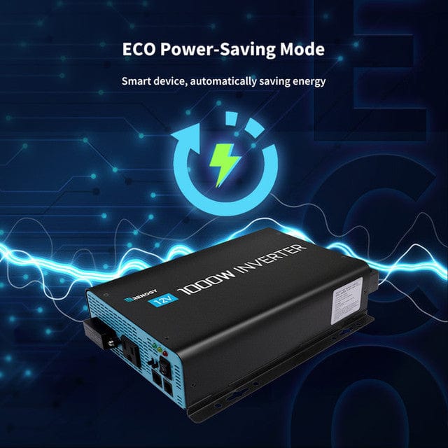 Renogy 1000W 12V Pure Sine Wave Inverter with Power Saving Mode Inverters Renogy