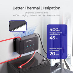 Renogy DCC30S 12V 30A Dual Input DC-DC On-Board Battery Charger with MPPT DC To DC Chargers Renogy