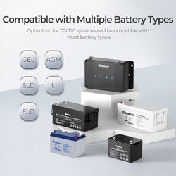 Renogy DCC30S 12V 30A Dual Input DC-DC On-Board Battery Charger with MPPT DC To DC Chargers Renogy
