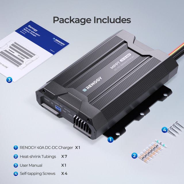 Renogy 40-Amp DC-to-DC Battery Charger with MPPT Technology
