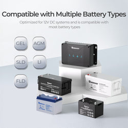 Renogy DCC50S 12V 50A DC-DC On-Board Battery Charger with MPPT DC To DC Chargers Renogy