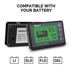 Renogy 500A Battery Monitor With Shunt Battery Monitors & Shunts Renogy