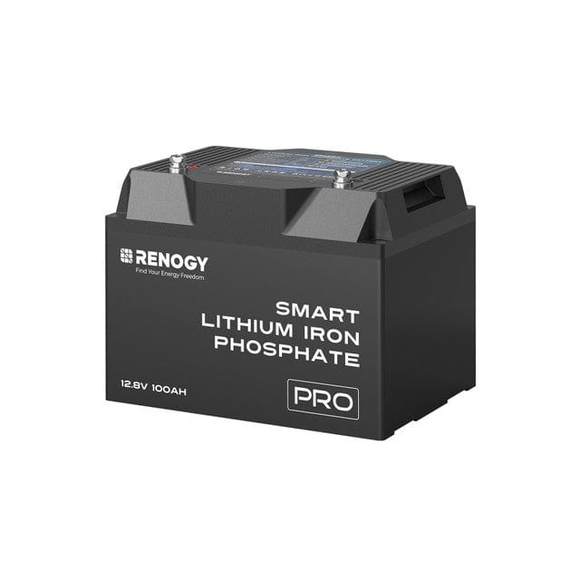 Renogy 12V 100Ah Pro Smart Self-Heating Lithium Iron Phosphate Battery With Bluetooth Batteries Renogy 1 x 12V 100Ah LiFePO4 Battery
