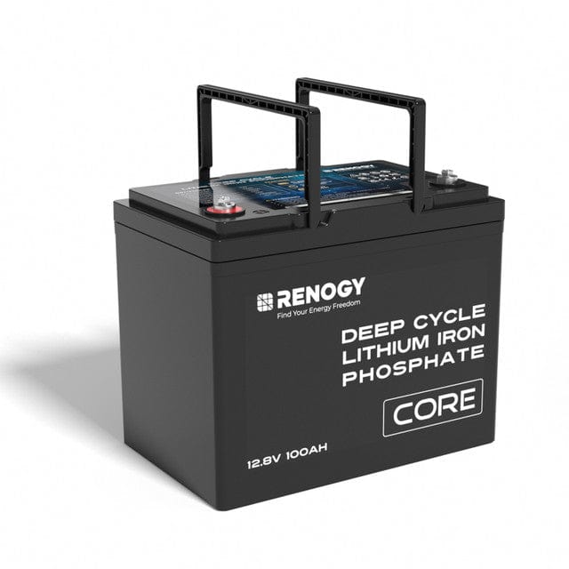 Renogy 12V 100Ah Core Series Deep Cycle Lithium Iron Phosphate Battery Batteries Renogy