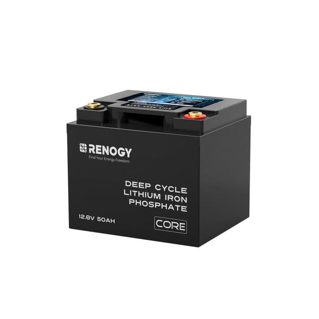 Renogy 12V 50Ah Core Series Deep Cycle Lithium Iron Phosphate Battery Batteries Renogy