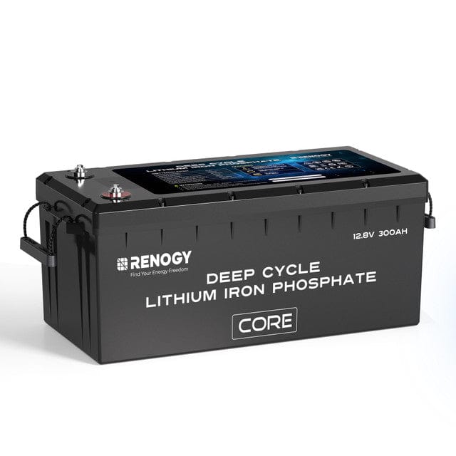 Renogy 12V 300Ah Core Series Deep Cycle Self-Heating Lithium Iron Phosphate Battery Batteries Renogy 1 x 12V 300Ah LiFePO4 Battery