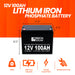 RICH SOLAR 12V 100Ah Lithium Iron Phosphate Battery Dimensions
