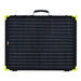 RICHSOLAR Mega 100/200W Briefcase Portable Solar Charging Kit in a securely closed position
