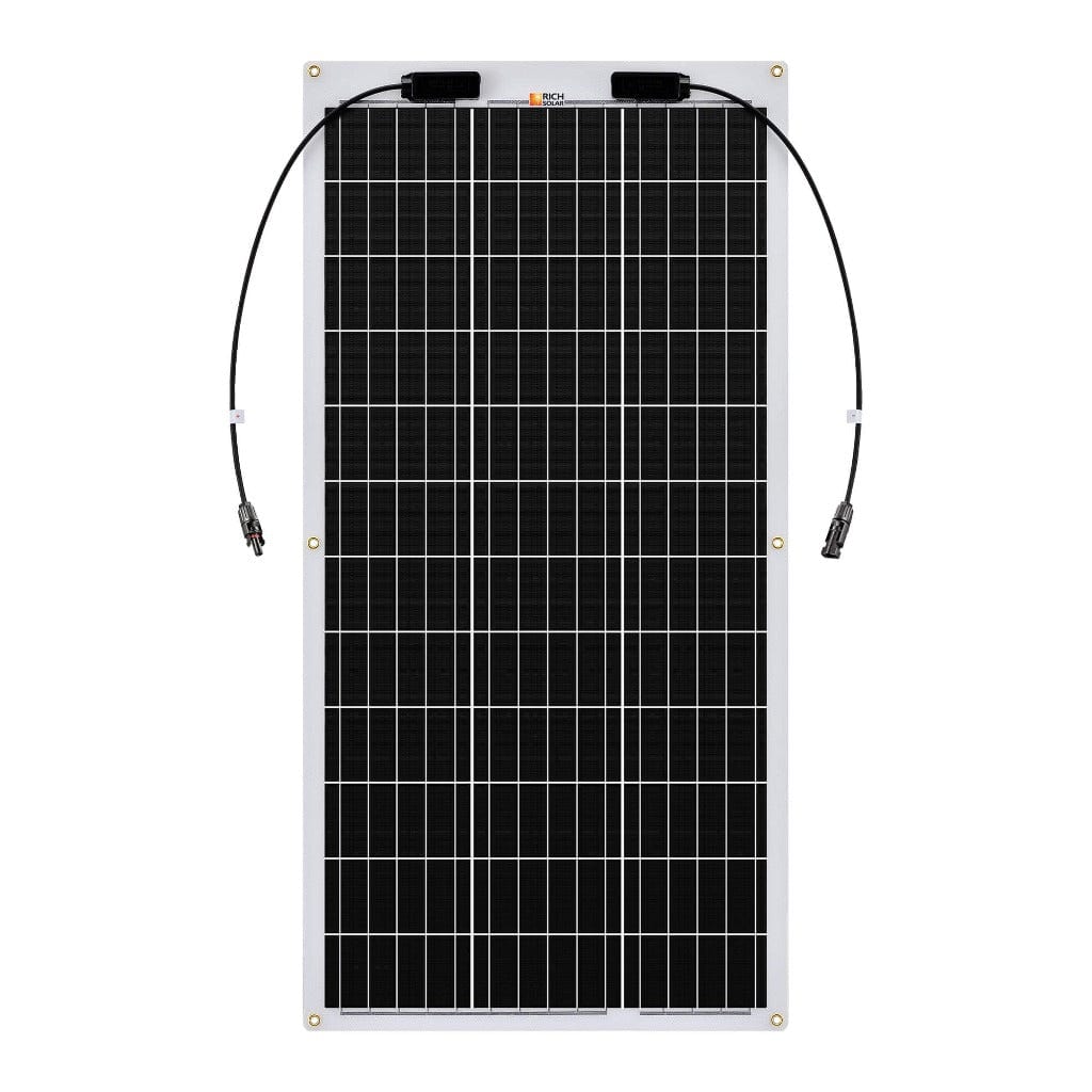 RICH SOLAR | MEGA 100 FLEX | 100 Watt Flexible Solar Panel | Lightweight 12V Flexible Solar Panel for Vans, Boats, Trailers | High Efficiency Flexible Solar Panels RICH SOLAR