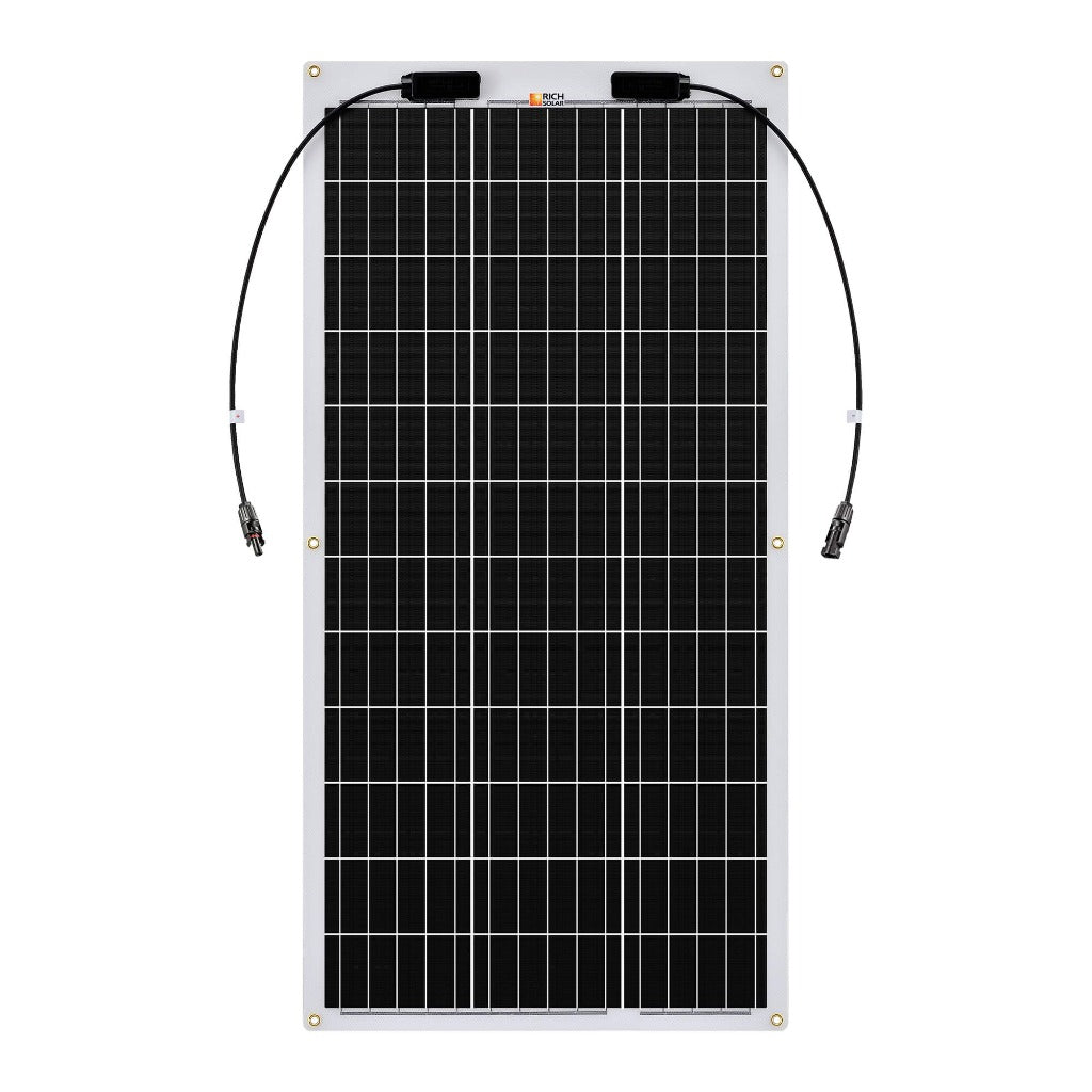 RICH SOLAR | MEGA 100 FLEX | 100 Watt Flexible Solar Panel | Lightweight 12V Flexible Solar Panel for Vans, Boats, Trailers | High Efficiency