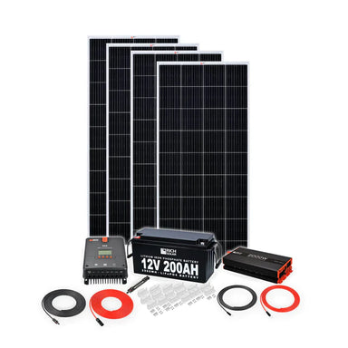 RICH SOLAR 12V 800W Solar Kit Front View