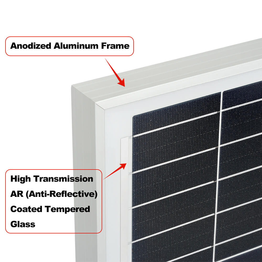 RICH SOLAR | MEGA 200 MAX | 200 Watt 24 Volt Solar Panel | Premium 24V Off-Grid Solar Panel for RVs, Trailers, Cabins | 25-Year Output Warranty | UL Certified