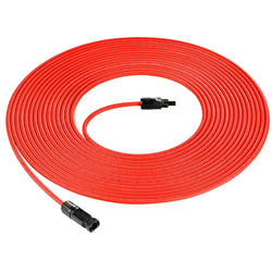 RICH SOLAR 10 Gauge Solar Panel Extension Cable with Male and Female Solar Connector Ends | Pair of 10AWG Red and Black Extension Wire with Connectors on Both Ends | Choose Cable Length: 10ft, 15ft, 20ft, 30ft, 50ft, 75ft, 100ft Accessories RICH SOLAR
