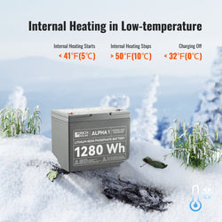 RICH SOLAR ALPHA 1 | 12V 100Ah LiFePO4 Battery | Powerful 12V Lithium Battery for RVs, Trailers, Vans, Boats, Off-Grid | 5,000 Lifetime Cycles | Bluetooth and Internal Heat Technology Batteries RICH SOLAR