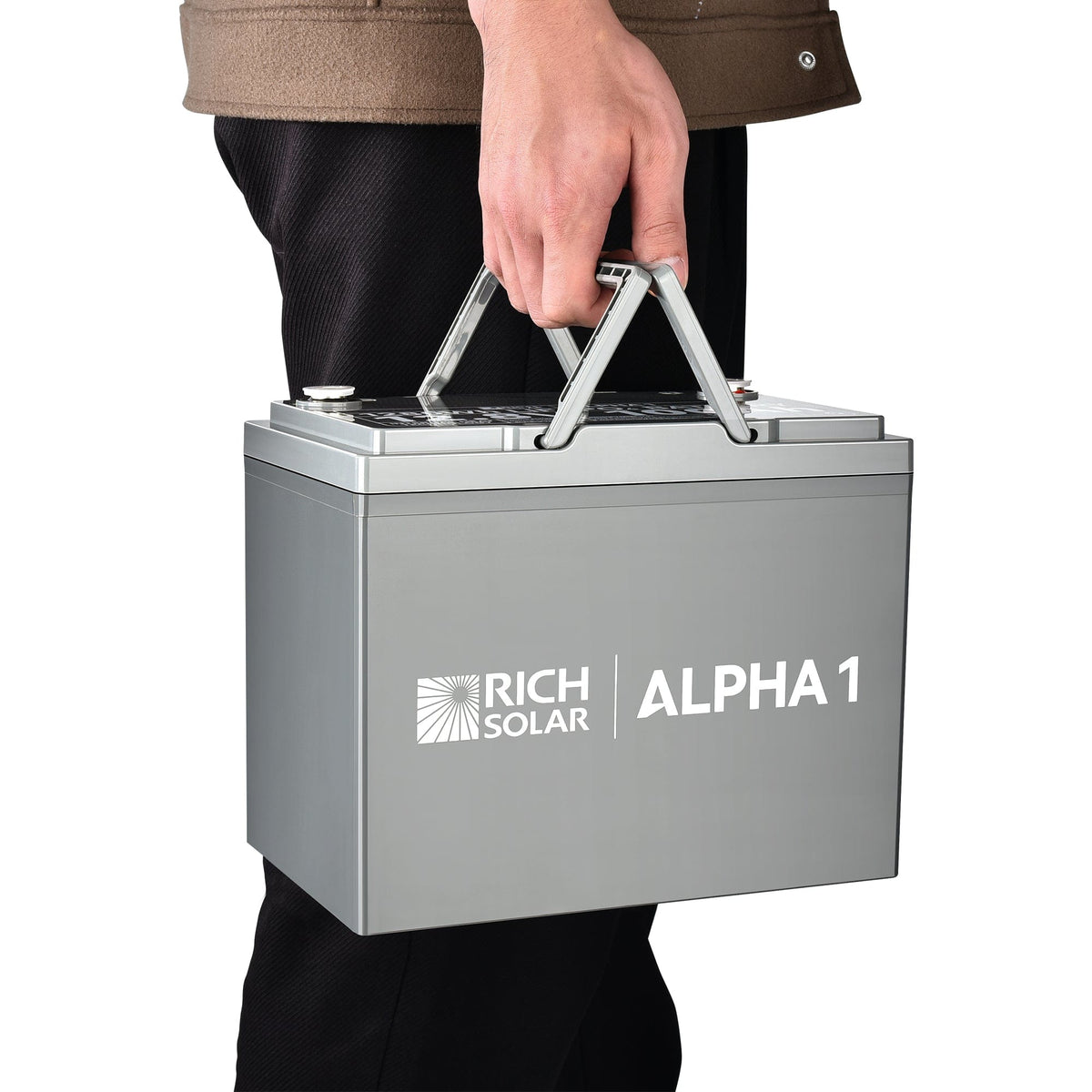 RICH SOLAR ALPHA 1 | 12V 100Ah LiFePO4 Battery | Powerful 12V Lithium Battery for RVs, Trailers, Vans, Boats, Off-Grid | 5,000 Lifetime Cycles | Bluetooth and Internal Heat Technology Batteries RICH SOLAR
