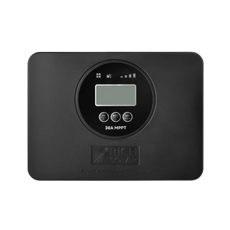 RICH SOLAR BRAVO PRO 30 | Premium 30A 12V/24V MPPT Flush Mount Solar Controller for RVs, Trailers, Campers, Vans, Boats, Off-Grid | With Bluetooth