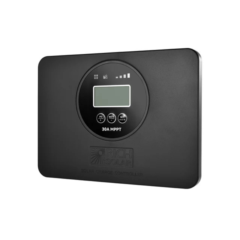 RICH SOLAR BRAVO PRO 30 | Premium 30A 12V/24V MPPT Flush Mount Solar Controller for RVs, Trailers, Campers, Vans, Boats, Off-Grid | With Bluetooth