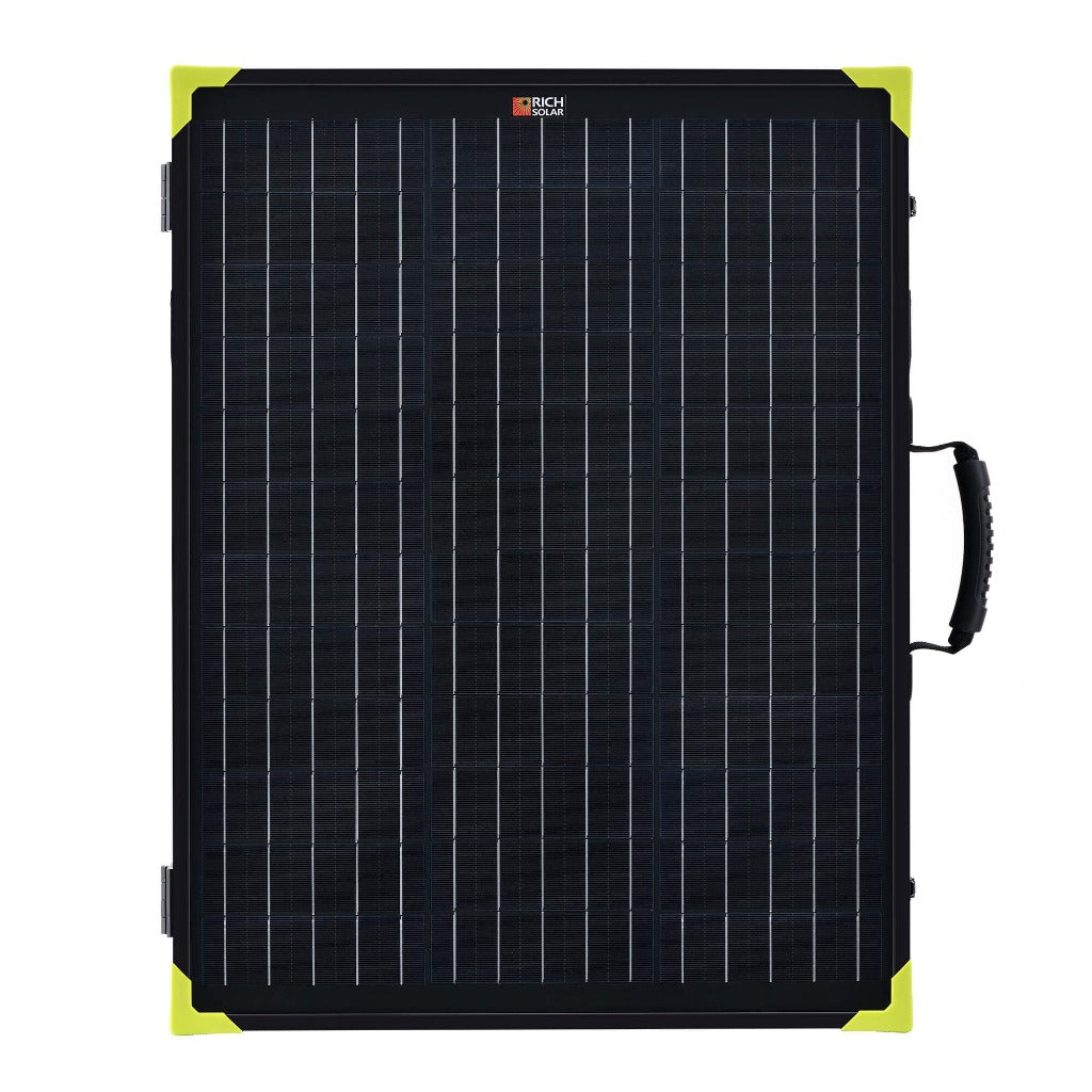 RICH SOLAR MEGA 100 - 100W 12V Portable Briefcase Solar Panel, High Efficiency