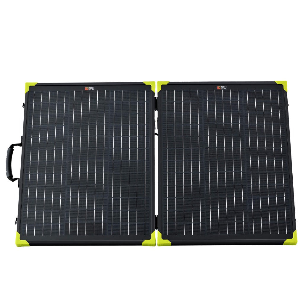 RICH SOLAR MEGA 100 - 100W 12V Portable Briefcase Solar Panel, High Efficiency