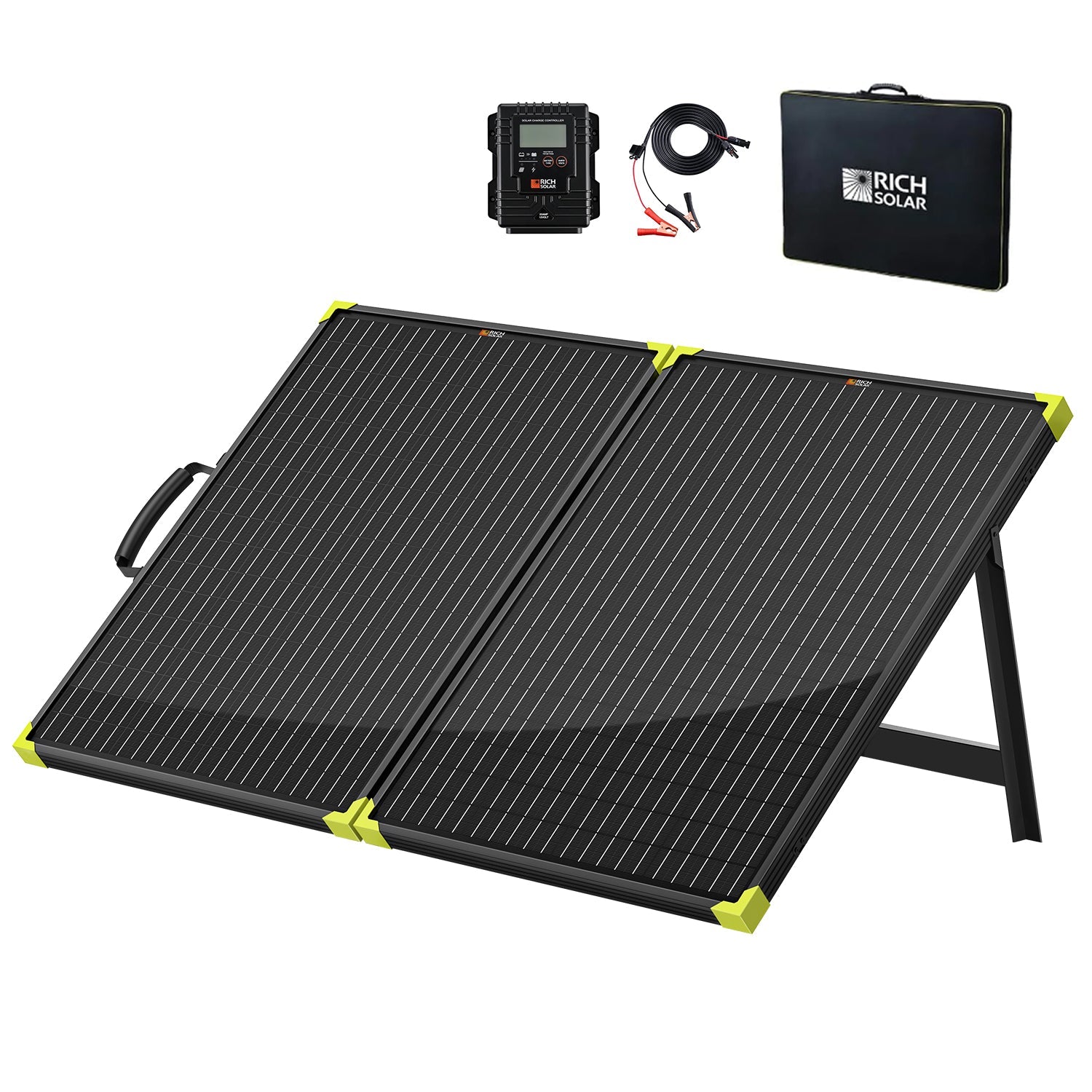 RICH SOLAR MEGA 200 - 200W 12V Portable Briefcase Solar Panel, High Efficiency, Ideal for Generators & Campers Solar Panels Rich Solar