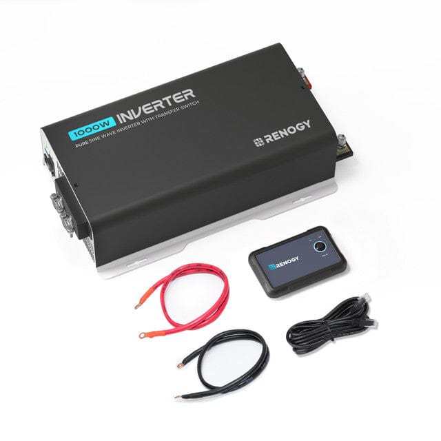 Renogy 1000W 12V Pure Sine Wave Inverter with UPS Transfer Switch and Built-in Bluetooth Inverters Renogy