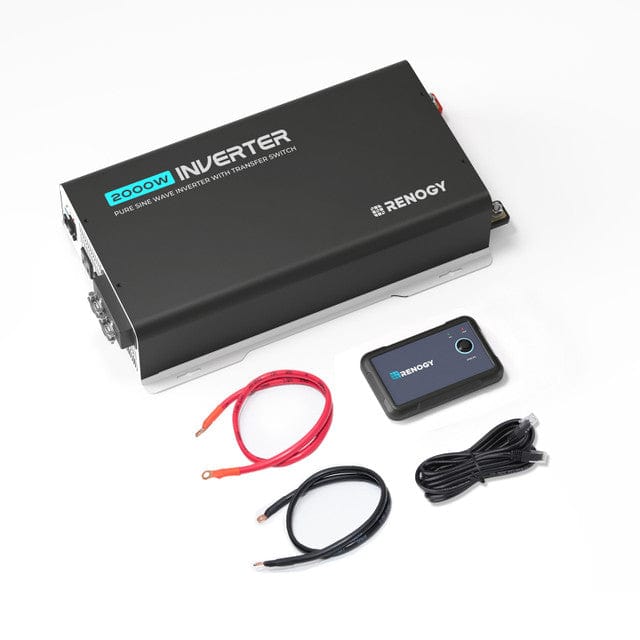 Renogy 2000W 12V Pure Sine Wave Inverter with UPS Transfer Switch and Built-in Bluetooth Inverters Renogy