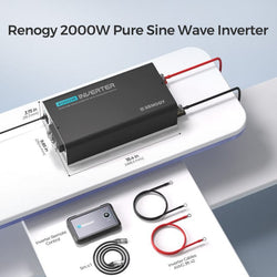 Renogy 2000W 12V Pure Sine Wave Inverter with UPS Transfer Switch and Built-in Bluetooth Inverters Renogy