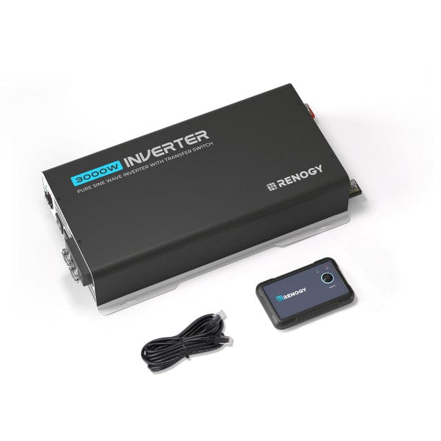 Renogy PUH 12V 3000W Pure Sine Wave Inverter with UPS Transfer Switch and Built-in Bluetooth Inverters Renogy