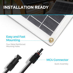 Renogy 50 Watt 12 Volt Flexible Monocrystalline Solar Panel Solar Panels Renogy