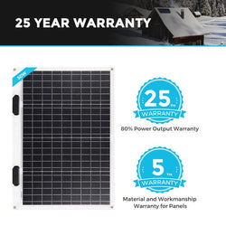 Renogy 50 Watt 12 Volt Flexible Monocrystalline Solar Panel Solar Panels Renogy