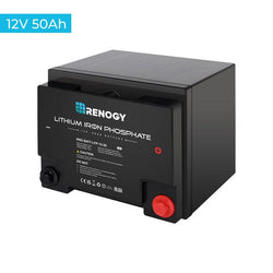 Renogy 12 Volt 50 Ah Lithium Iron Phosphate Battery Batteries Renogy
