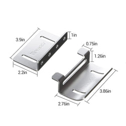 Renogy Solar Panel Mounting Curved Z Brackets Solar Panel Mounts Renogy