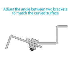 Renogy Solar Panel Mounting Curved Z Brackets Solar Panel Mounts Renogy