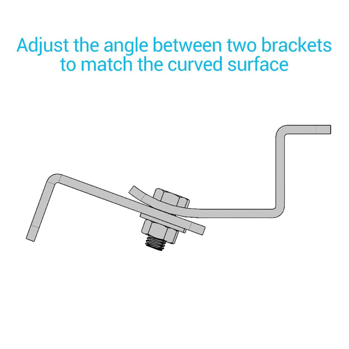 Renogy Solar Panel Mounting Curved Z Brackets Solar Panel Mounts Renogy