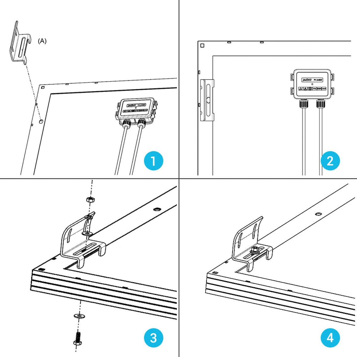 Renogy Solar Panel Mounting Curved Z Brackets Solar Panel Mounts Renogy